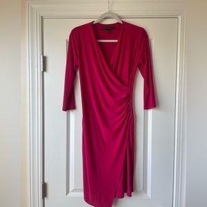Professional dress worn a couple times. Comfy fit and has some stretch!